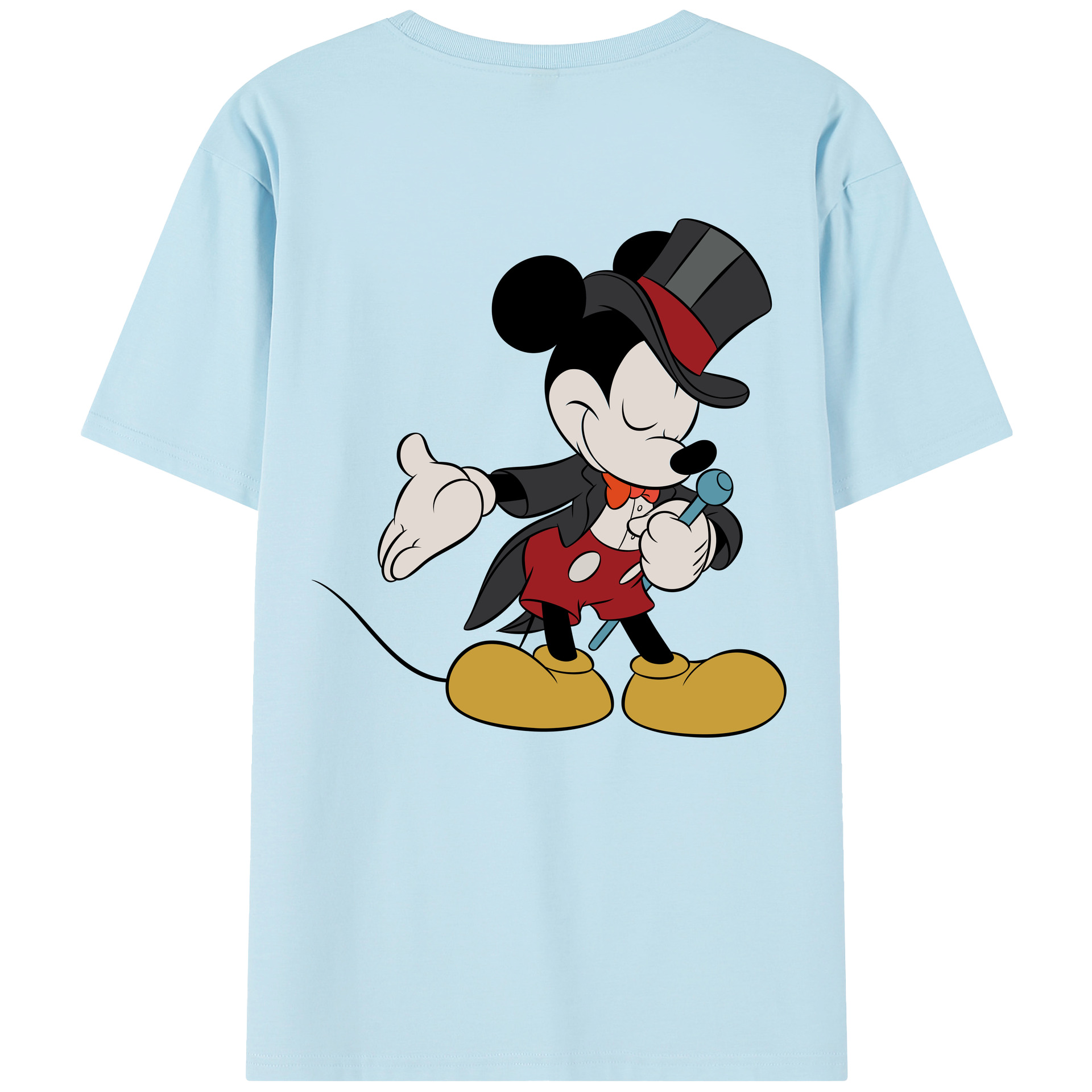 （画像用） ミッキーマウス Mickey Mouse 綿100％半袖Tシャツ（背面プリント）